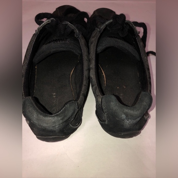 Coach New York Remonna Shoes Women’s Size 9 B Sneakers Lace Up Canvas Black - Picture 11 of 12